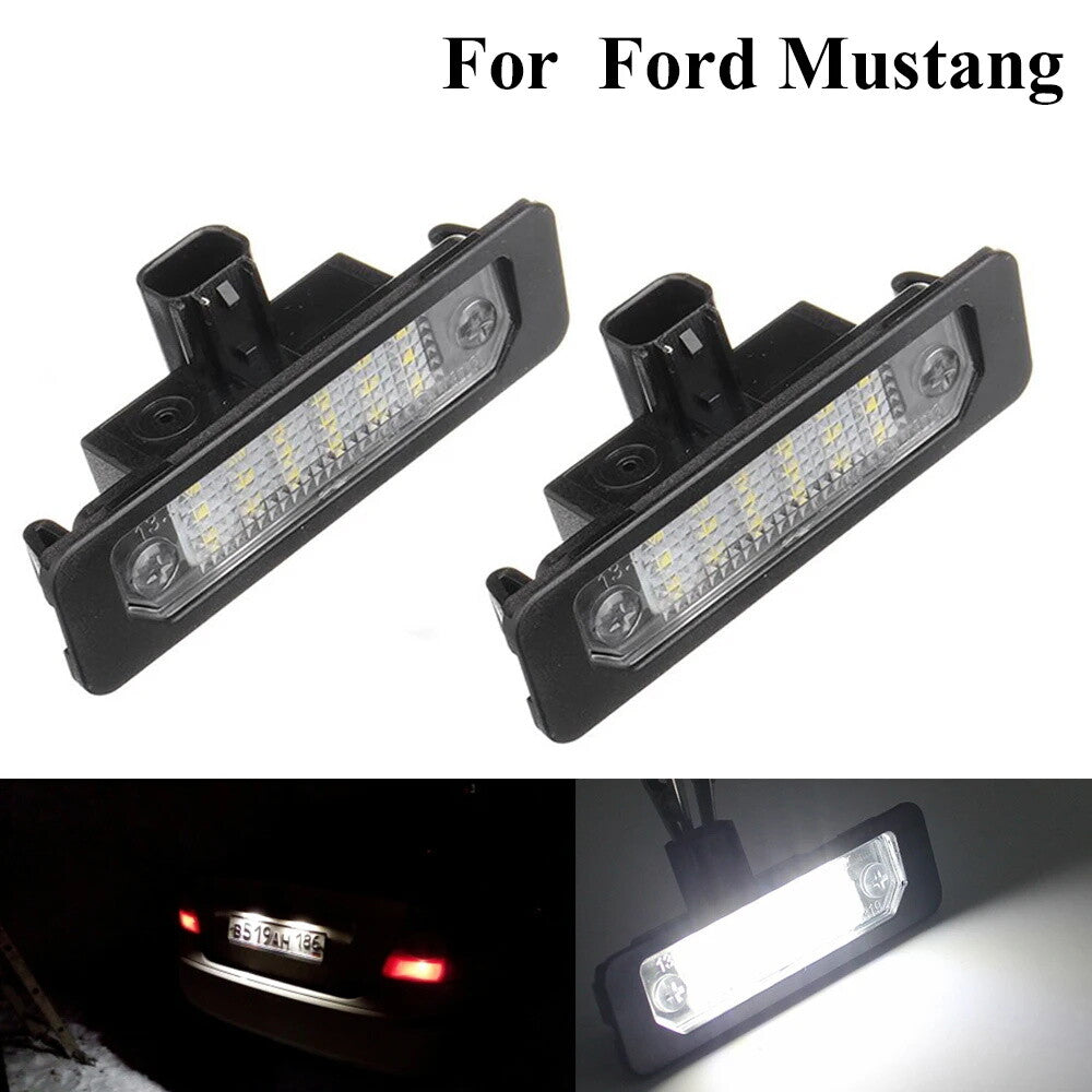 2 x License Plate Light LED White Lamp  for ford  Flex Taurus for Mustang Focus Edge Q