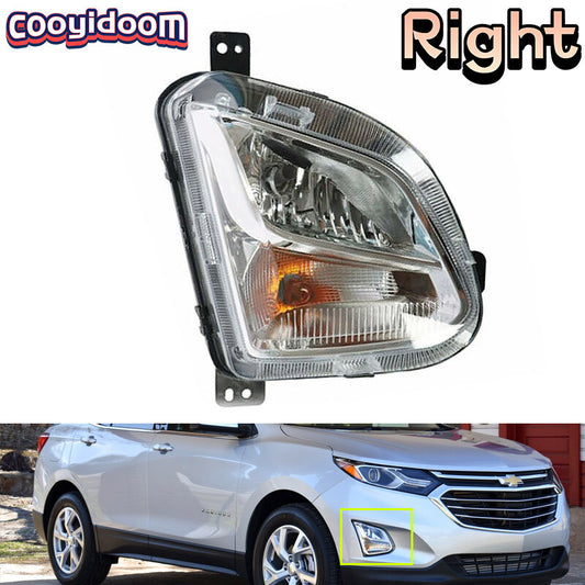 Applicable to for Chevrolet Equinox 2018 - 2020 right bumper fog light turn signal light passenger side