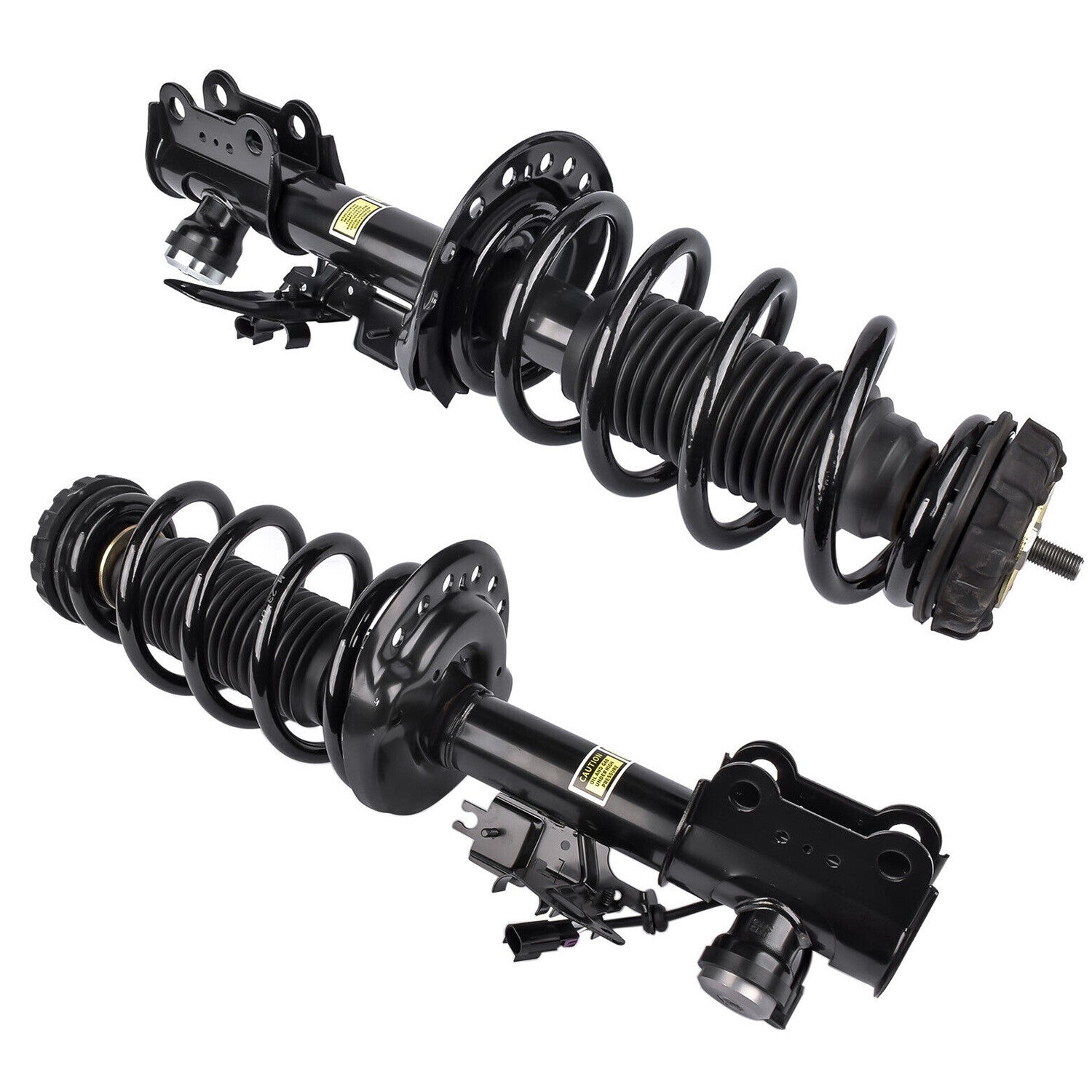 Two front shock absorber strut assemblies suitable for BMW F10, F11, F12, 528i, 530i, 535i, 650i xDrive, AWD.