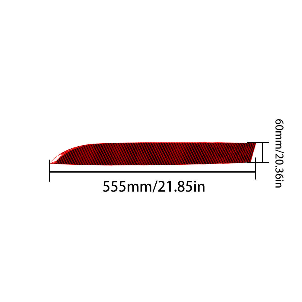 Red Carbon Fiber Rear Anti-kick Cover Trim Sticker For Tundra 2014-2018 v