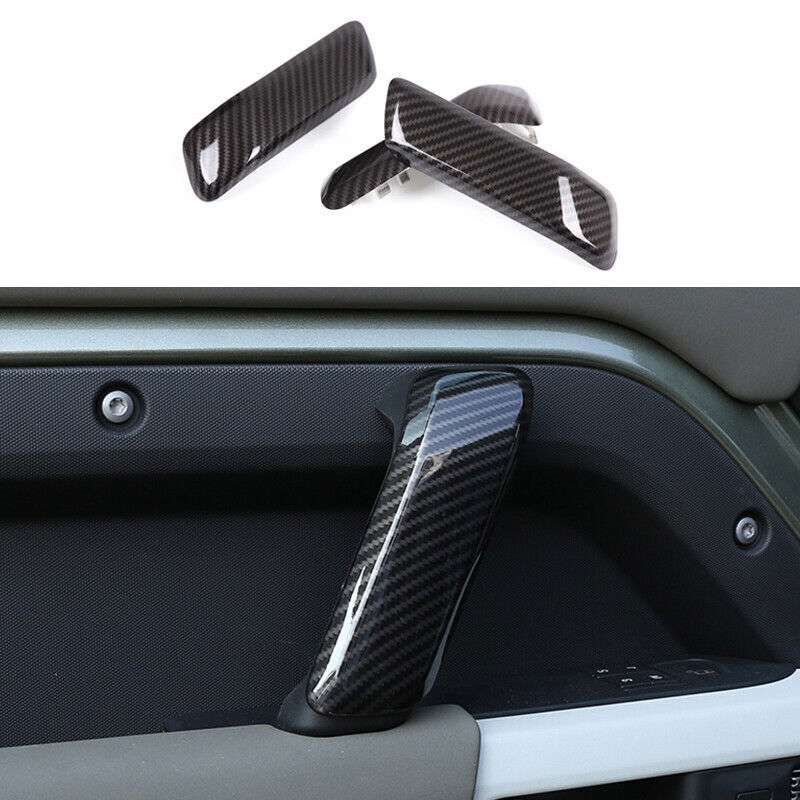 for Land Rover for Defender 110 2020-2024 Carbon ABS Interior Door Handle Replace n
