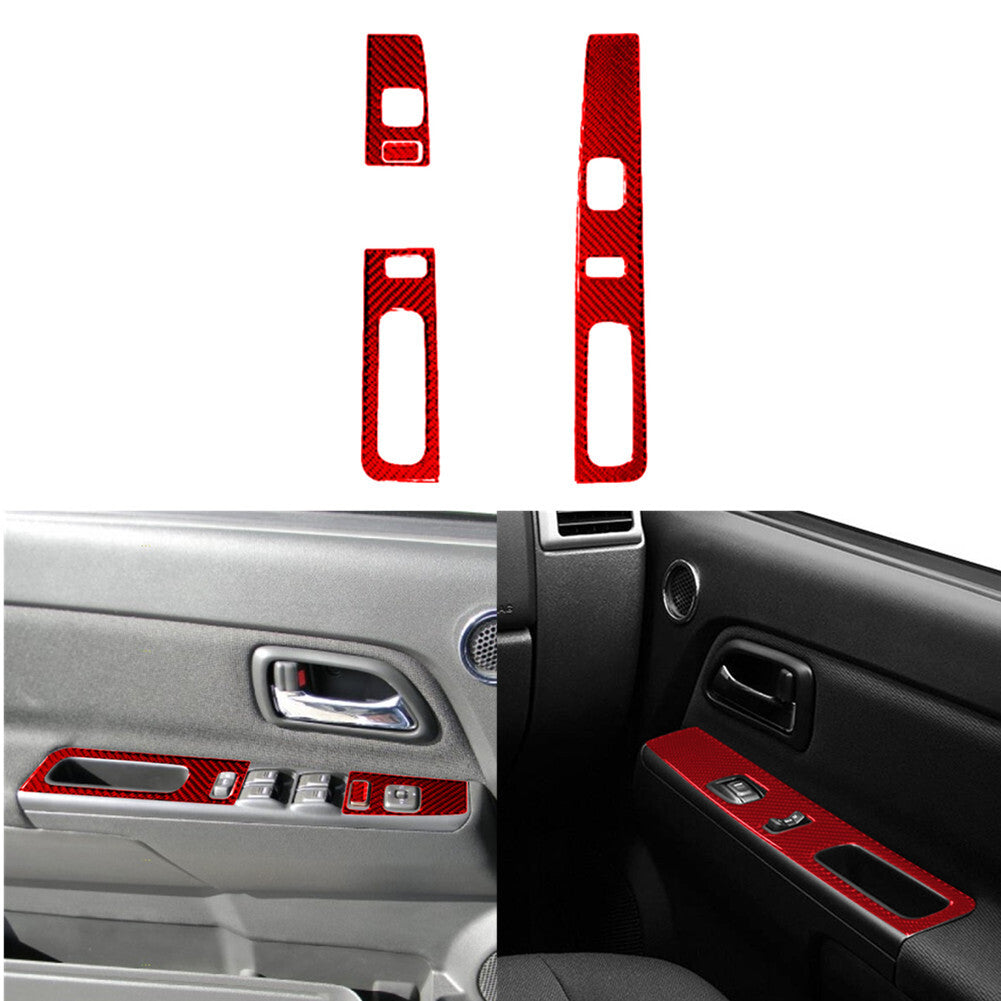 Carbon Fiber Center A/C Button Frame Cover Trim For Explorer 2020-2023 v
