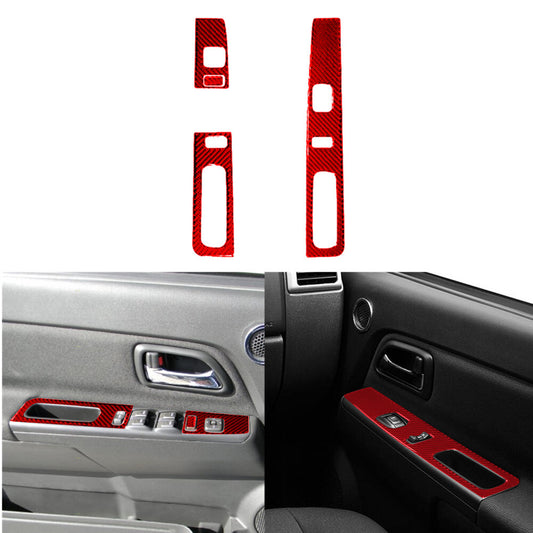 Carbon Fiber Center A/C Button Frame Cover Trim For Explorer 2020-2023 v