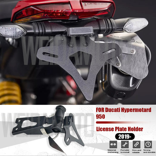 for Ducati Hypermotard 950 2019-2024 Rear Short Tail Stock License Plate Holder