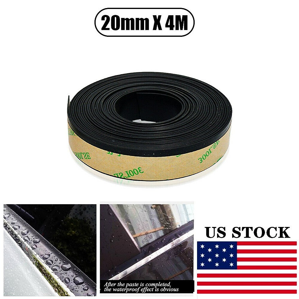 4-meter American automotive rubber sealing strip, front and rear window trim edge molding strip - n