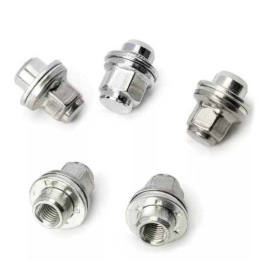 5X Stainless Steel Lug Nuts C2C35294010 Fit for Jaguar S-Type X-Type XJ XF 1999-2011 Q