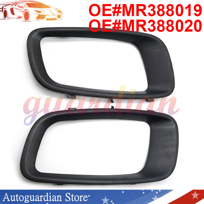 Left + Right fog light frame covers for Mitsubishi Pajero MONTERO MK3 00-03