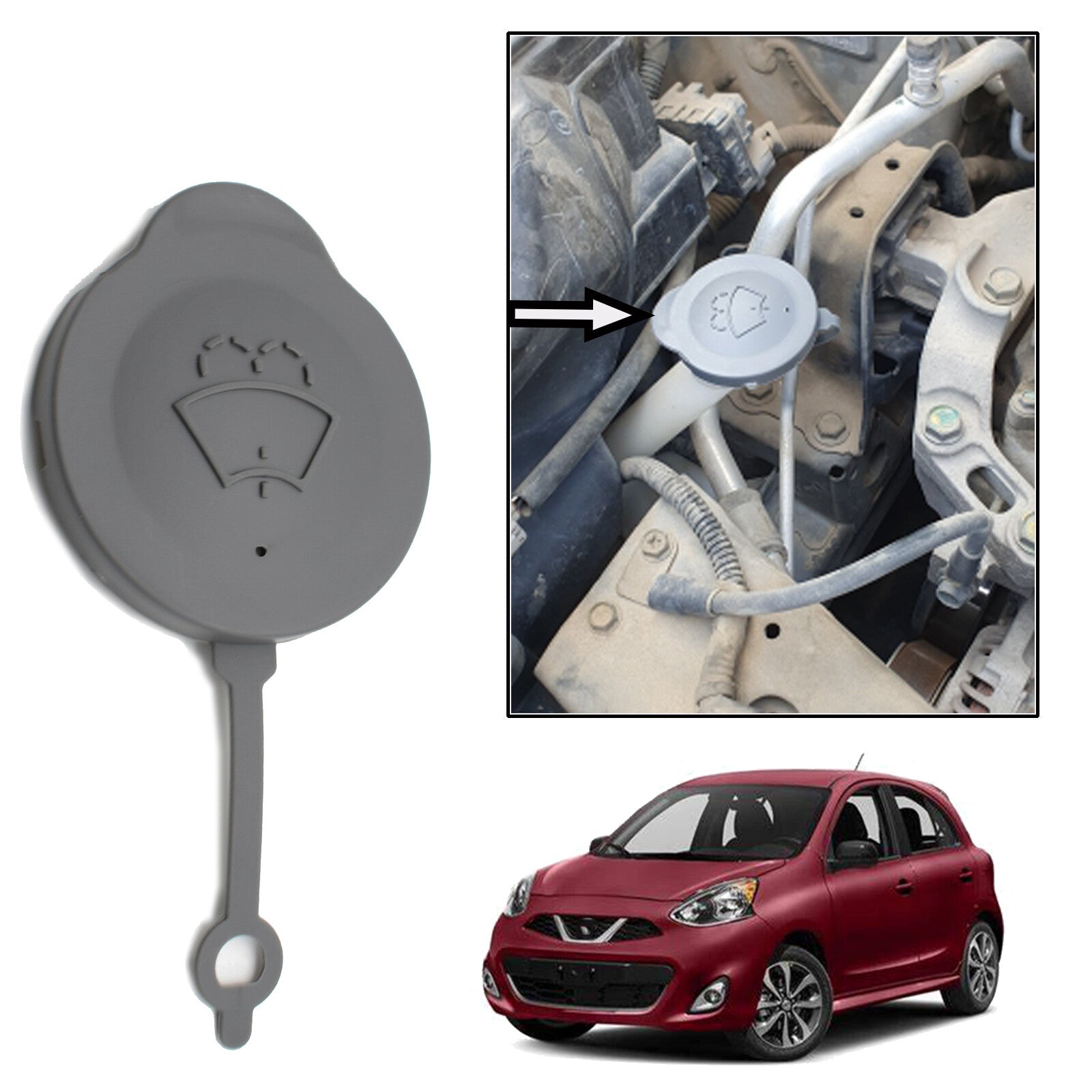 Windscreen Wiper Blade Cap Cover Fits for Nissan Micra K13 11-16 ?? Q