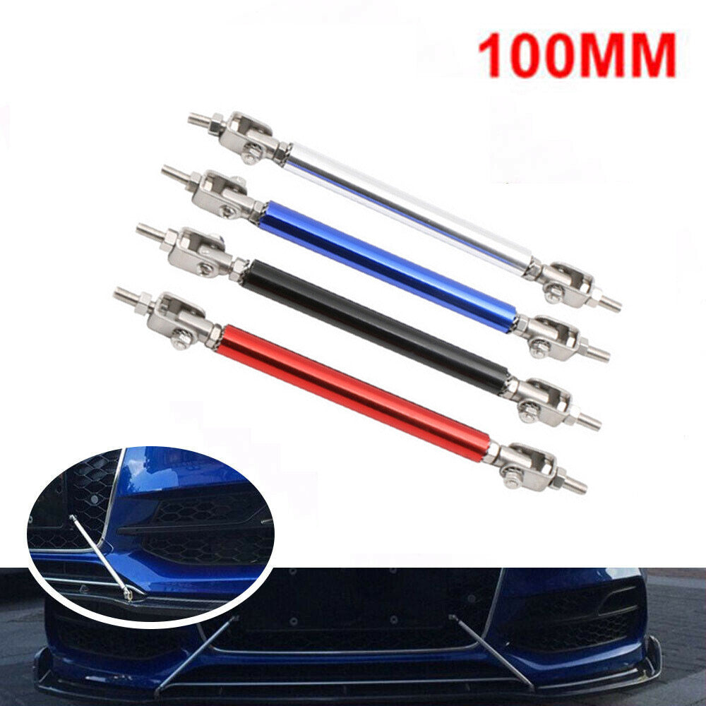 100MM Adjustable Front Bumper Lip Splitter Strut Rod Tie Support Bar for Dodge Q