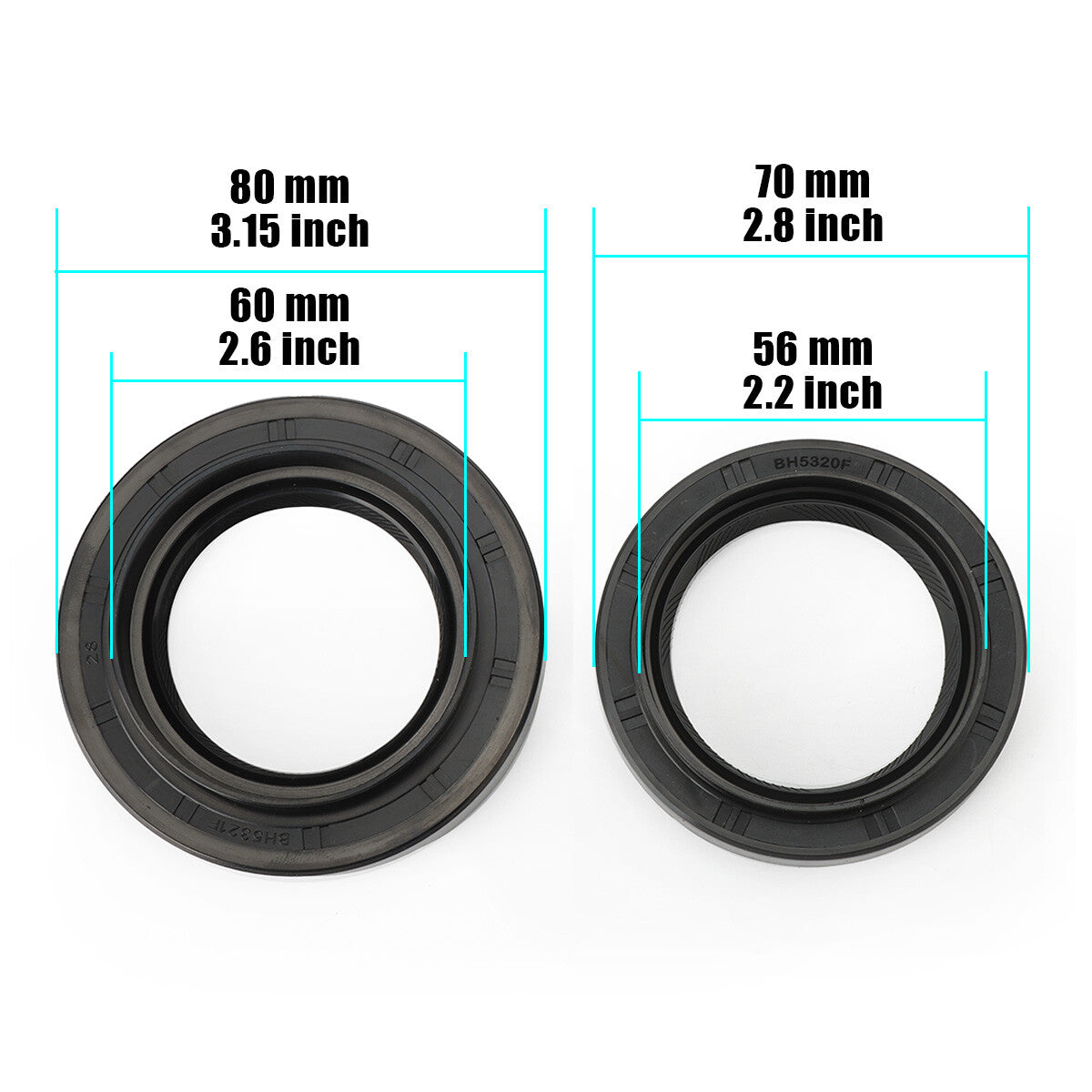 LH+RH New Front Driveshaft Output Oil Seal for Tacoma for Lexus 90311-47013- n