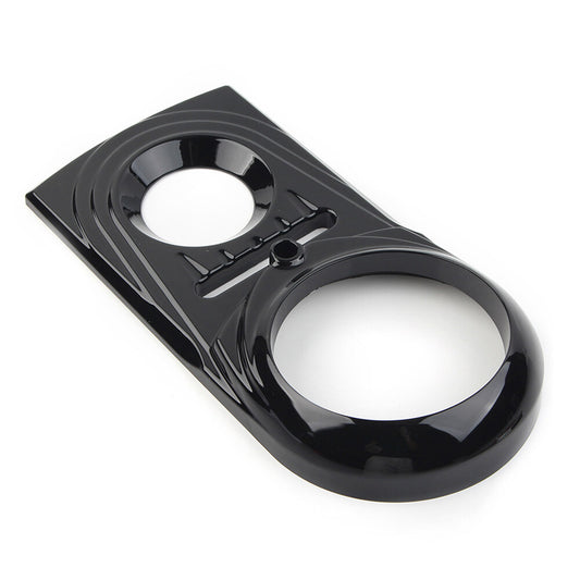 Dash Panel Insert Cover Cap Fit for Harley Softail FLSTC Street Glide Black Q