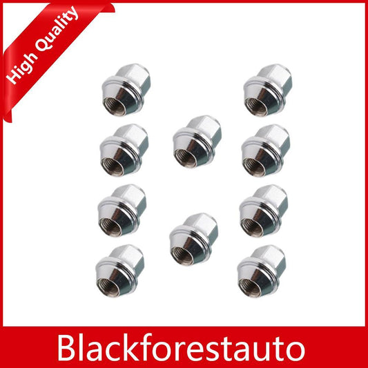10x Wheel Lug Nut Chrome Fit For Edge 15-19 Fusion 17-19 for Mustang 15-19 MKX 16-19 Q