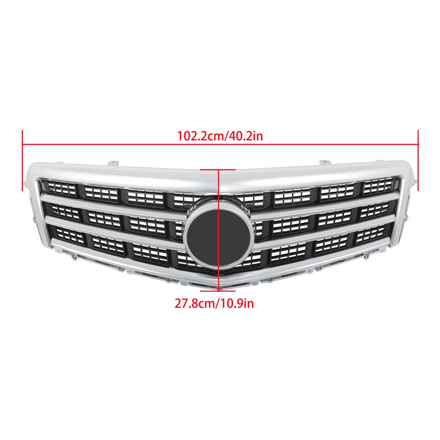 Suitable for 2013-2014 for Cadillac ATS Matte Upper Front Grille with Trim Molding - n