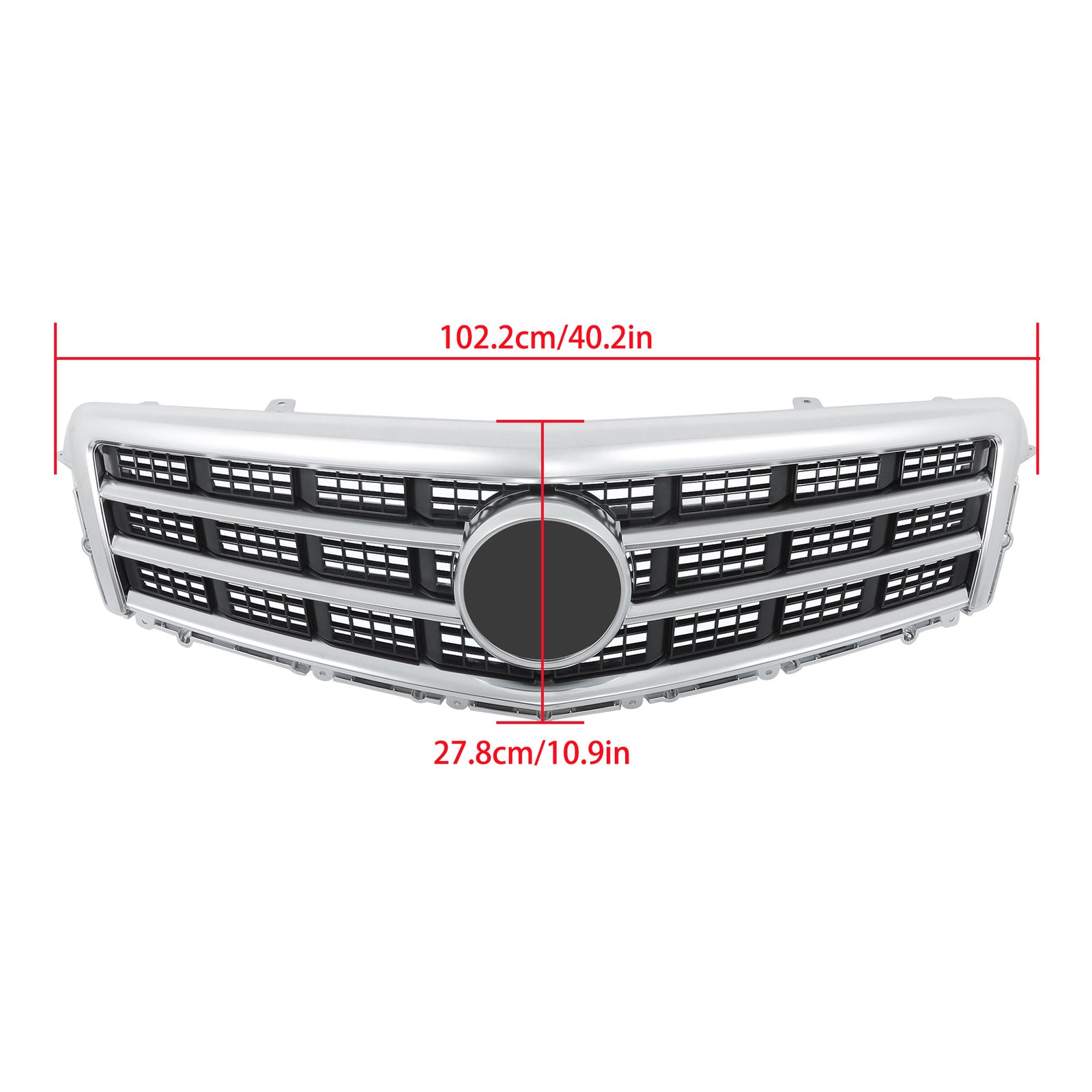 Suitable for 2013-2014 for Cadillac ATS Matte Upper Front Grille with Trim Molding - n