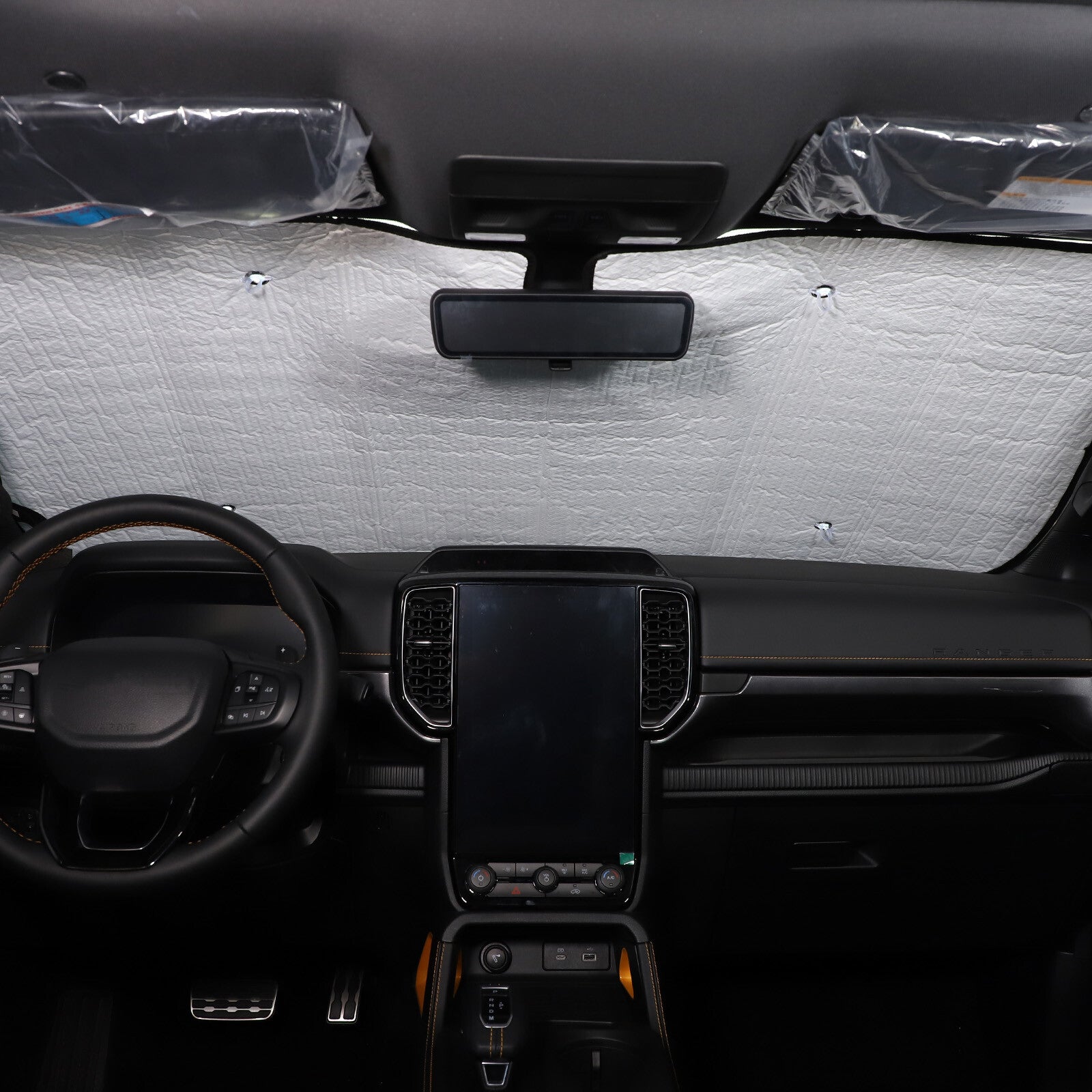 2-Piece ABS Smoked Front Fog Light Patch Cover Trim for Mazda MX-5 2016-23- v