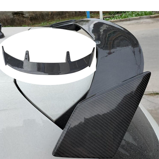 For AUTO for Hyundai for Veloster 12-2017 Carbon Fiber ABS Rear Trunk Spoiler Wing Flap