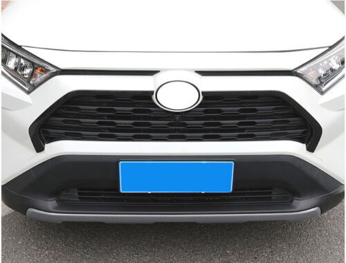 ABS Carbon Fiber 2019-2023 for Toyota RAV4 Front Bumper Center Hood Grill Strip