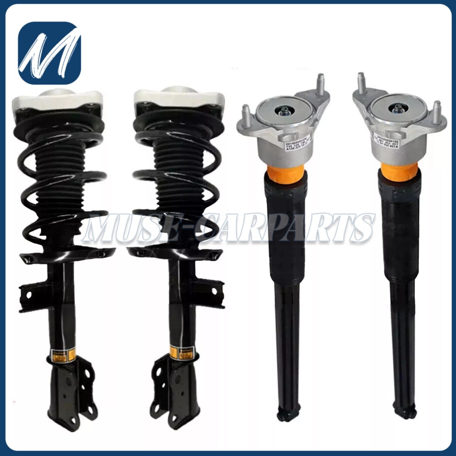 4-piece front and rear shock absorbers with EDC for Volkswagen for Passat CC, for Golf VI, Scirocco 2012-2016
