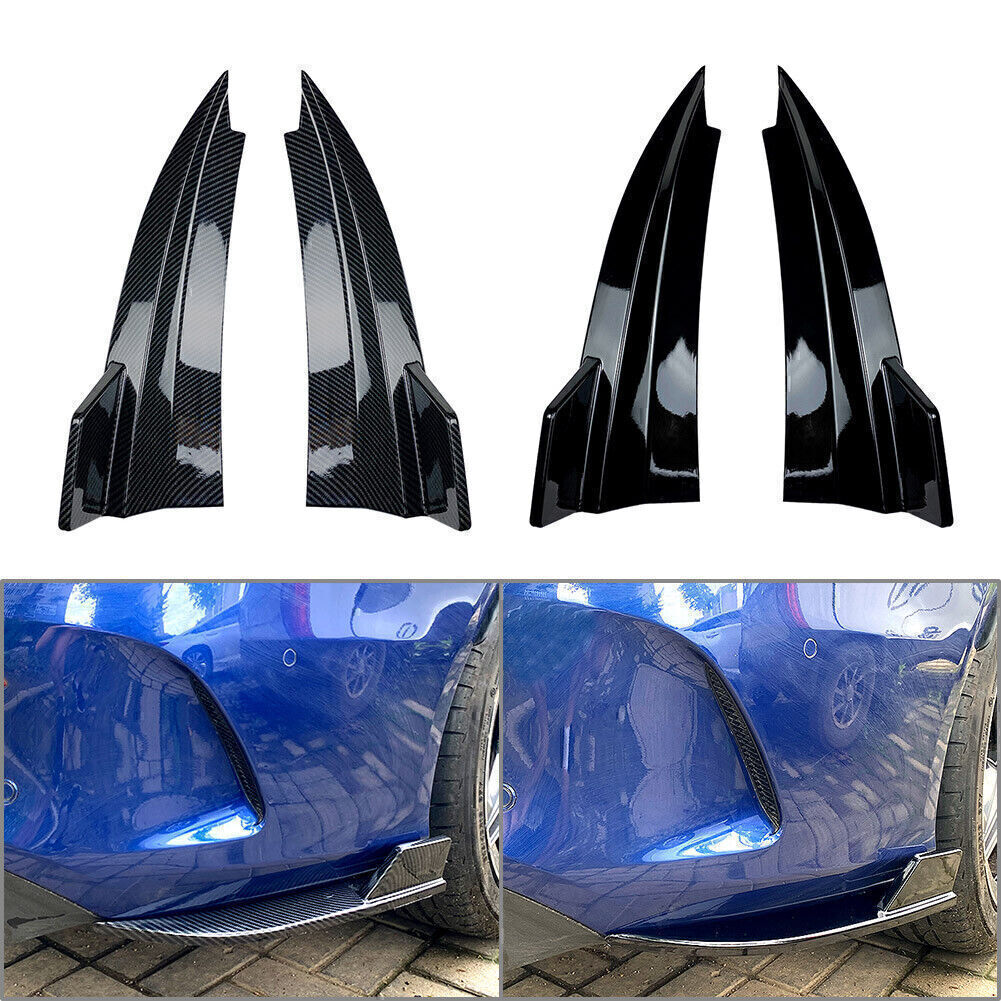 Carbon Rear Bumper Canard Vent Kit for Mercedes-Benz C-Class W205 Coupe 15-21