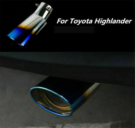 Rear Exhaust Muffler Tail Pipe Tip Tailpipe Trim for Toyota Highlander 2014-2019