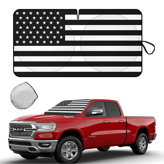 for Dodge Car Windshield Sun Shade Window American Flag Heat Block Cover Visor