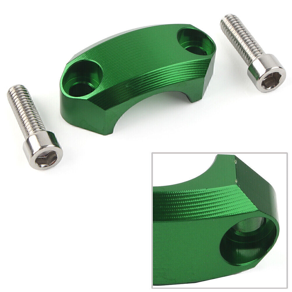 For Motocross MX Enduro Motorbike Green 22mm Master Cylinder Perch Clamp Cover Q