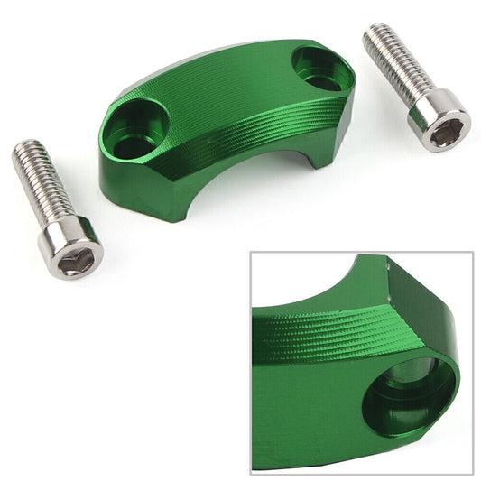 For Motocross MX Enduro Motorbike Green 22mm Master Cylinder Perch Clamp Cover Q