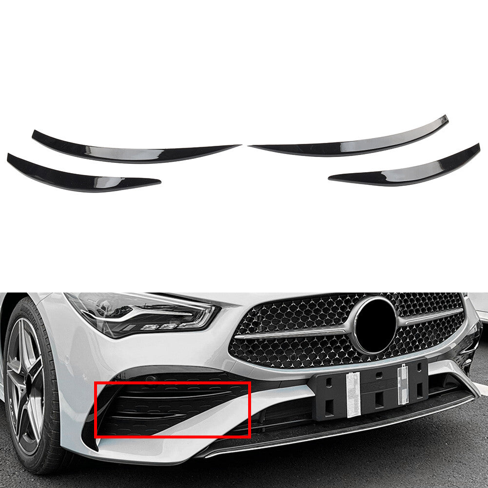 Fog Light Grille Strips Trim for Mercedes Benz CLA Class C118 X118 2023-2024 24