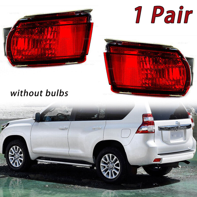Pair for Toyota for Land Cruiser Prado FJ150 2010-2015 Red Fog Light Rear Bumpe Lamp