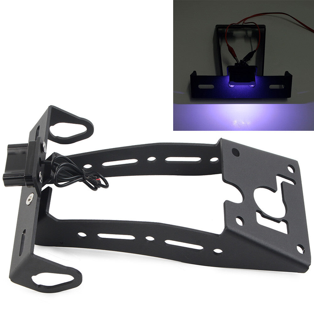 Rear License Plate Holder Frame Bracket W/ LED Light Fit for Yamaha XSR900 2022+ Q