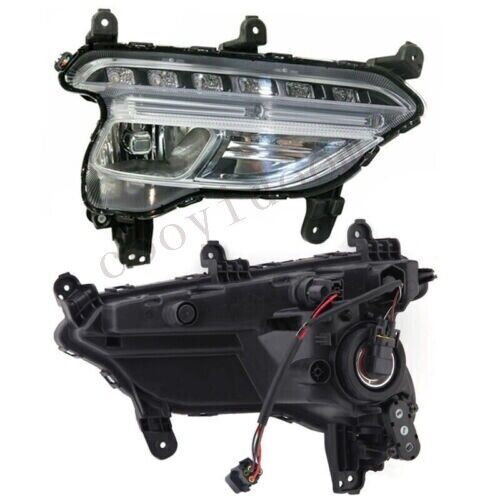 Front Fog Lamp Daytime Running Light for Hyundai Santa Fe Sport 2016-2018 Pair