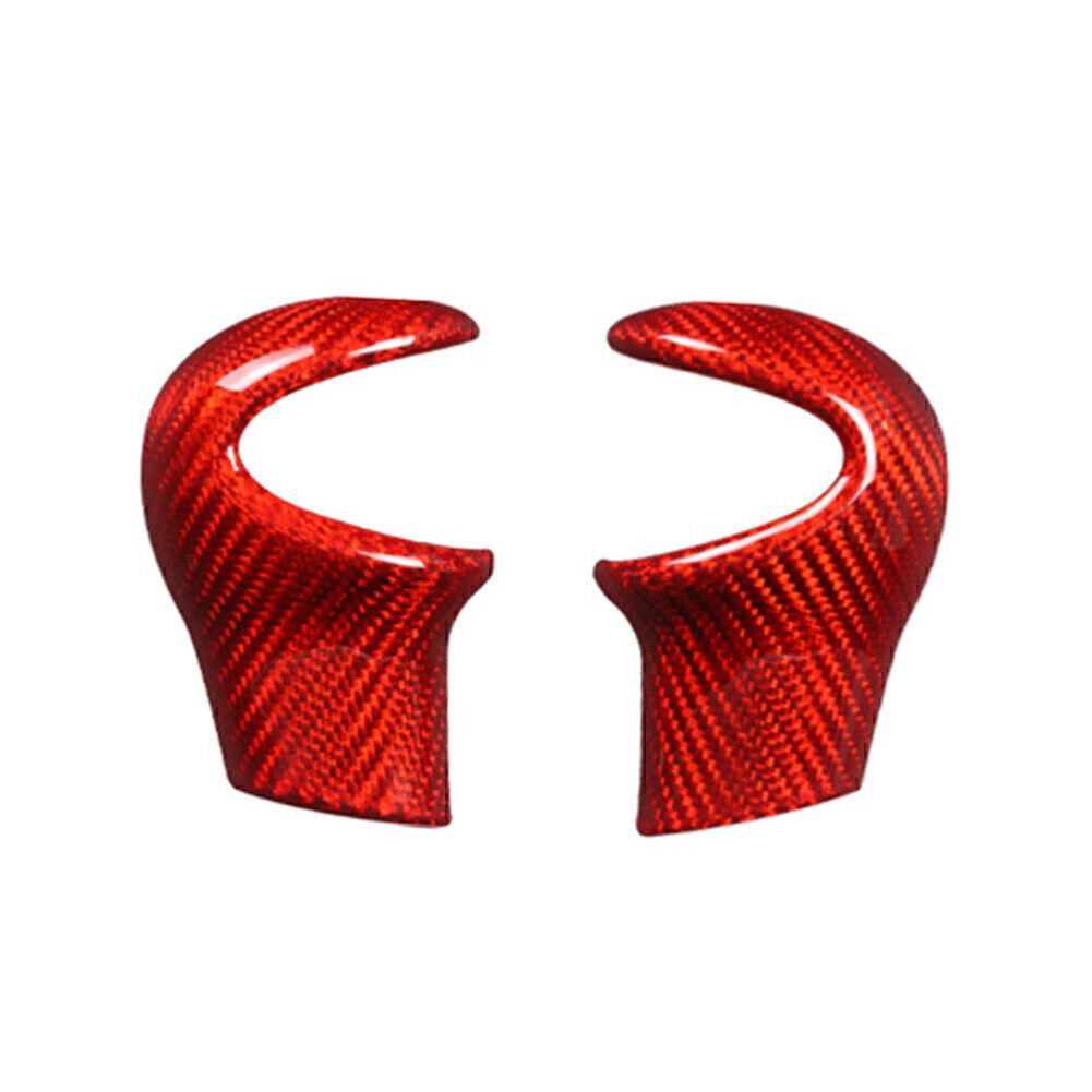 Red Carbon Fiber Car Gear Shift Knob Cover Trim Fit for Mini Cooper R55 R56 R60