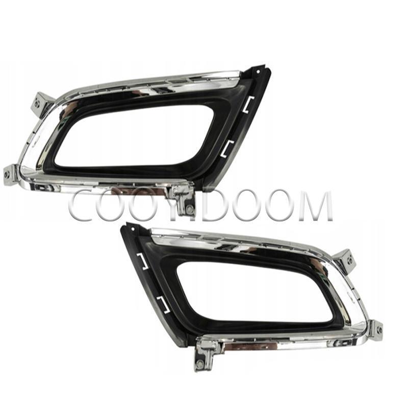 Pair of front bumper fog light bezel covers LHRH for Kia Optima 2014 2015