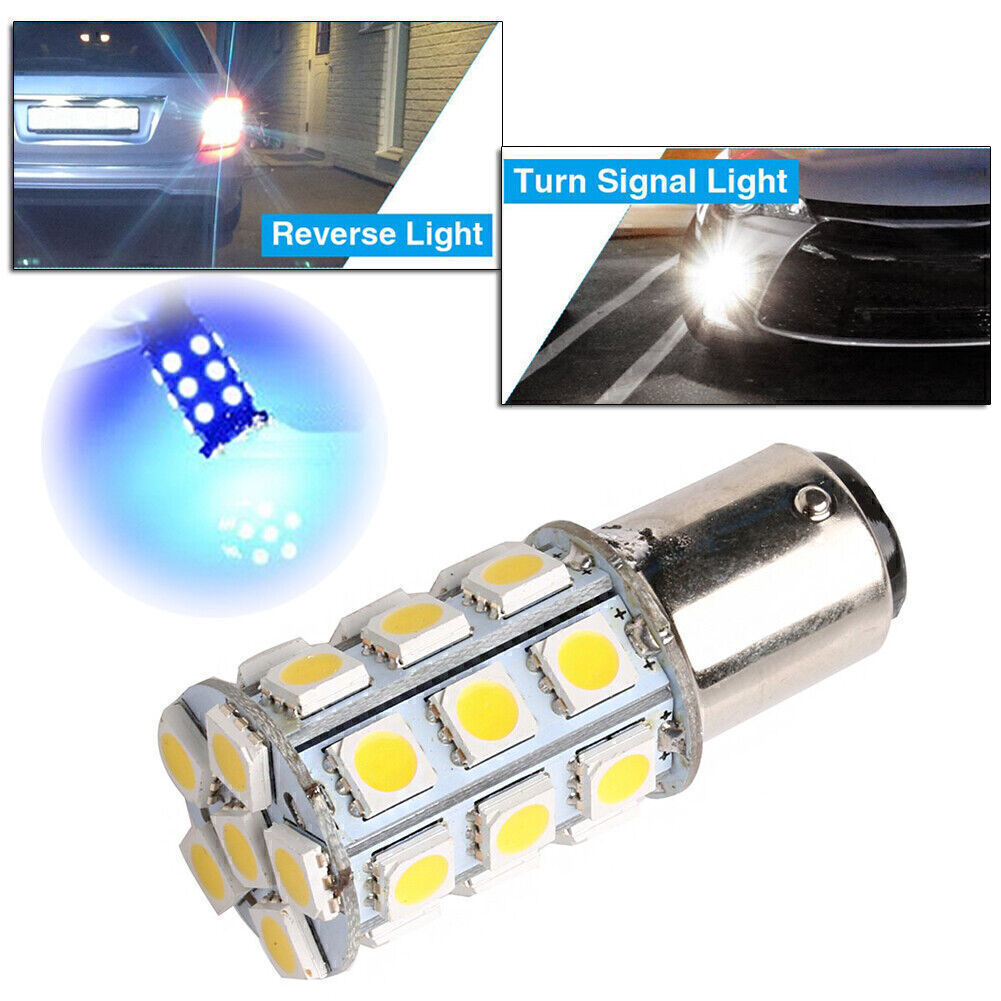 BA15D Bulb Boat Car Light Interior Bulbs Lamp Blue 27-SMD 1004 1076 1142