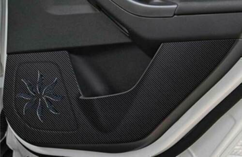 Inner Door Anti-Kick Panel Carbon Fiber Look Cover Trim for Ford Focus 15-2018