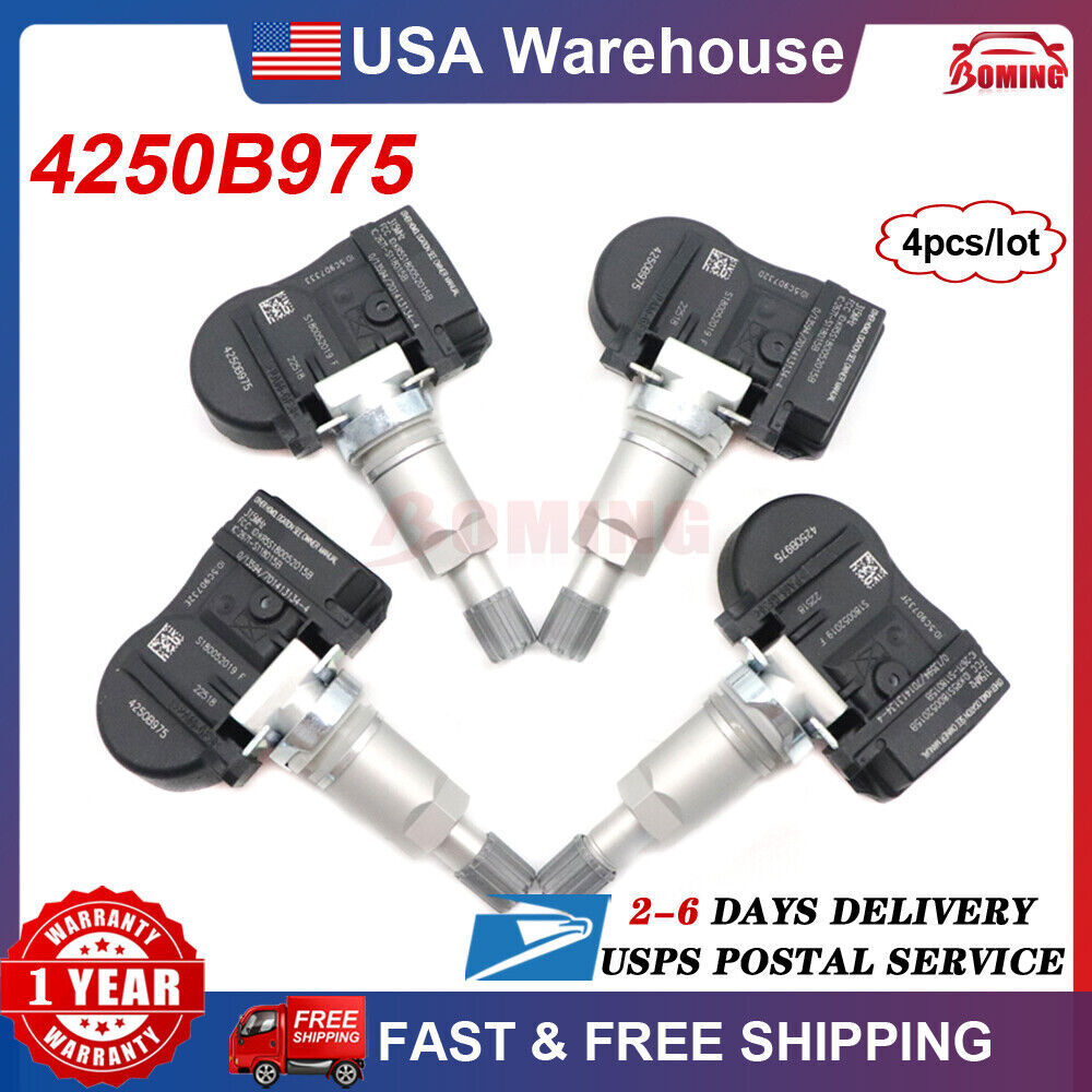 4-Piece Tire Pressure Sensor TPMS 4250B975 for Mitsubishi Lancer Outlander 315MHz - new