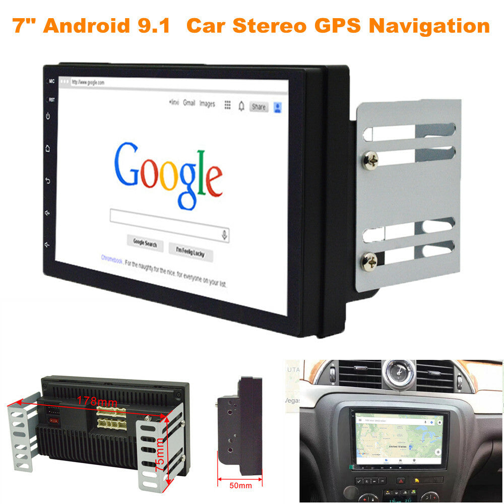 7-inch Android 9.1 Quad-core Car Stereo GPS Navigation Radio Dashboard Player 2 DIN WIFI- n