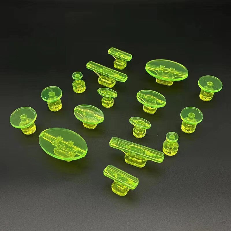 Green 16pc Hail Tabs Round PDR Hail Dent Tab Pack Paintless Dent Repai v