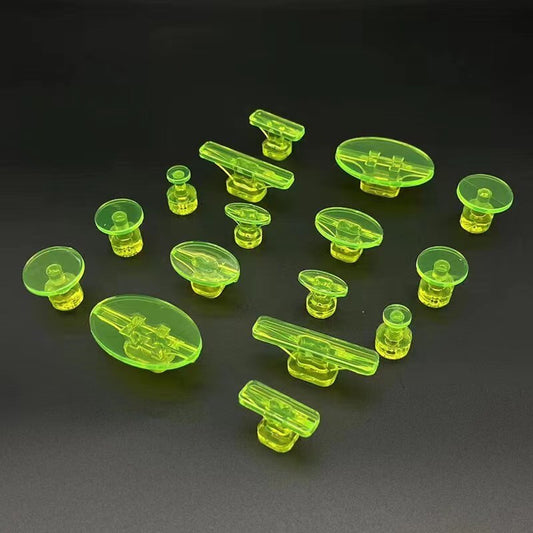Green 16pc Hail Tabs Round PDR Hail Dent Tab Pack Paintless Dent Repai v