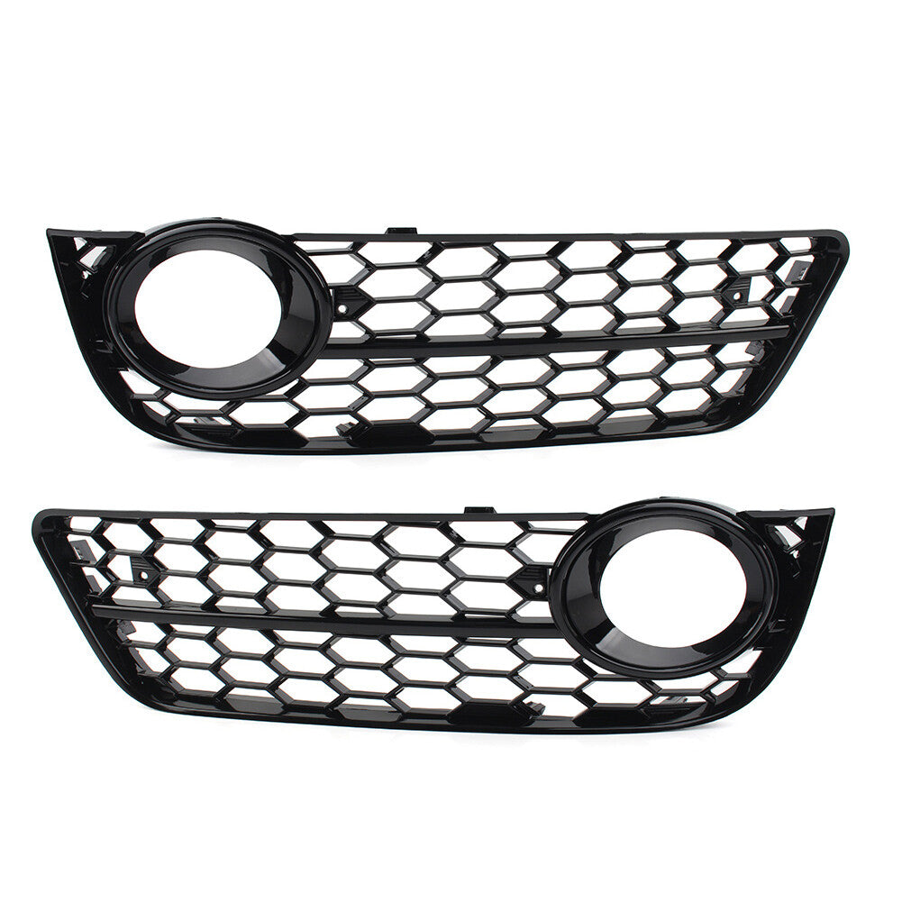 2xHoneycomb mesh front bumper fog light grille cover for Audi A5 2008-2011 2010