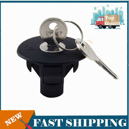 Locking gas tank plug cover with 2 buttons for Lincoln for Mercury 8U5Z-9C268-B- n