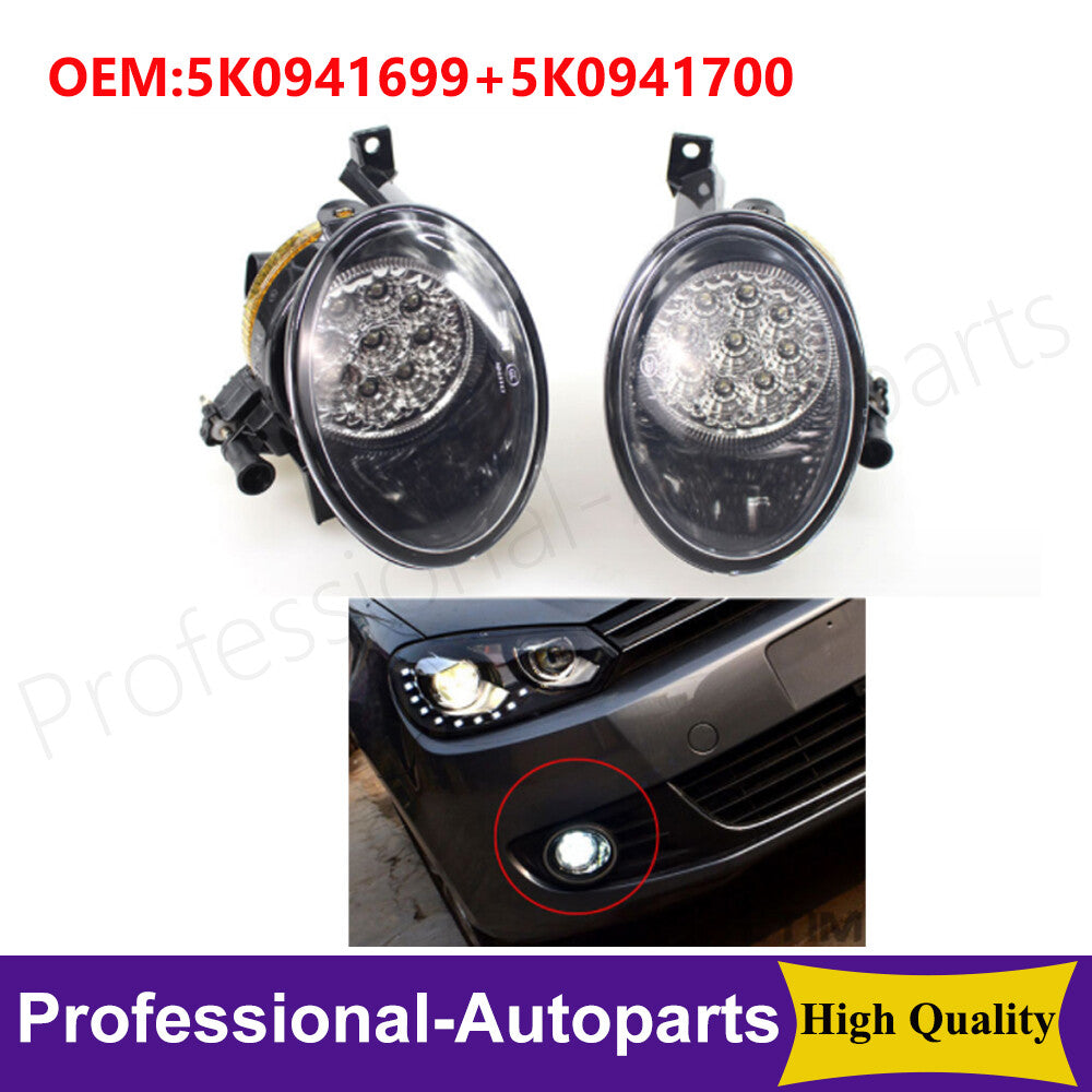 1 pair of front left + right fog lights, 5K0941699, 5K0941700, for Volkswagen for Tiguan , 2013-2017.