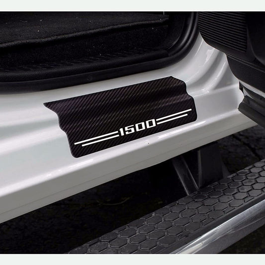 4pcs for Dodge Accessory 1500 Letter White Truck Door Sill Plate Cover Protector