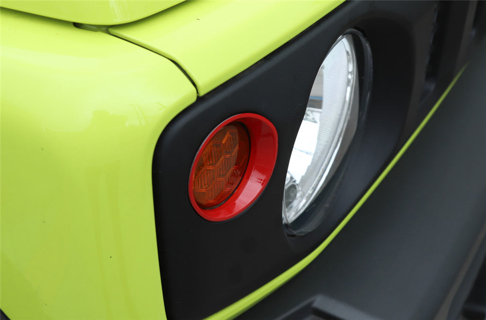 2¡ÁRed ABS Front Turn Signal Light Lamp Cover for Suzuki for Jimny 2019+ Accessories
