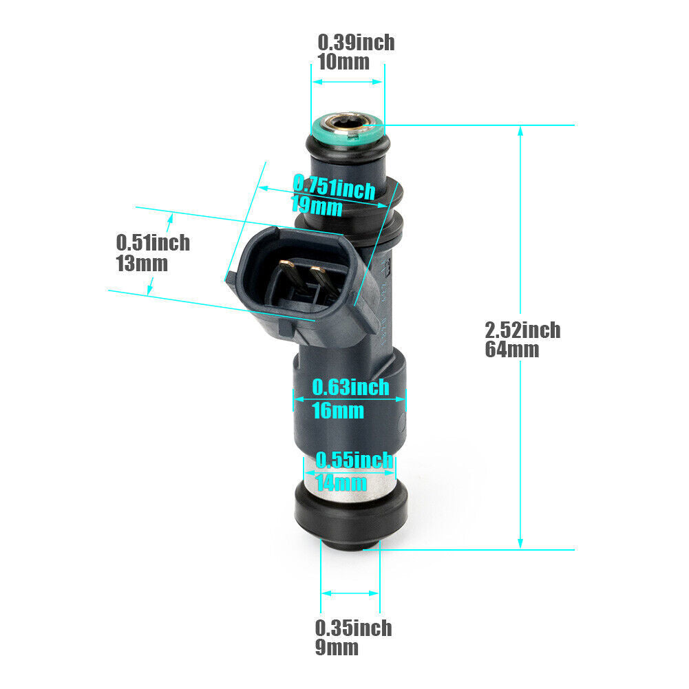 Fuel Injector 3089893 for Polaris Ranger 500 Ranger Crew 500 4x4 EFI 2006 07-13