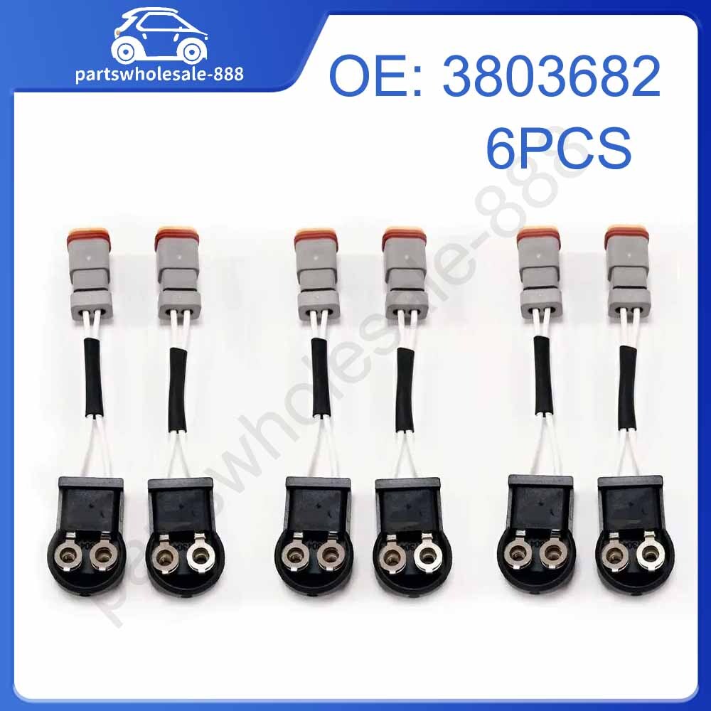 6X Fuel Injector Connector Wiring Harness For N14 M11 L10
