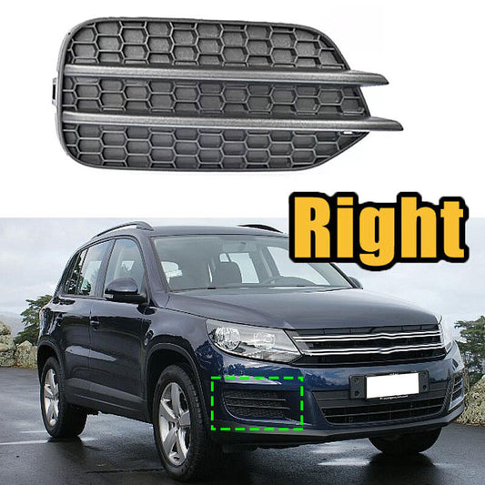 One-piece pack suitable for Volkswagen for TIGUAN 2012-2018 right front bumper fog light cover honeycomb grille.