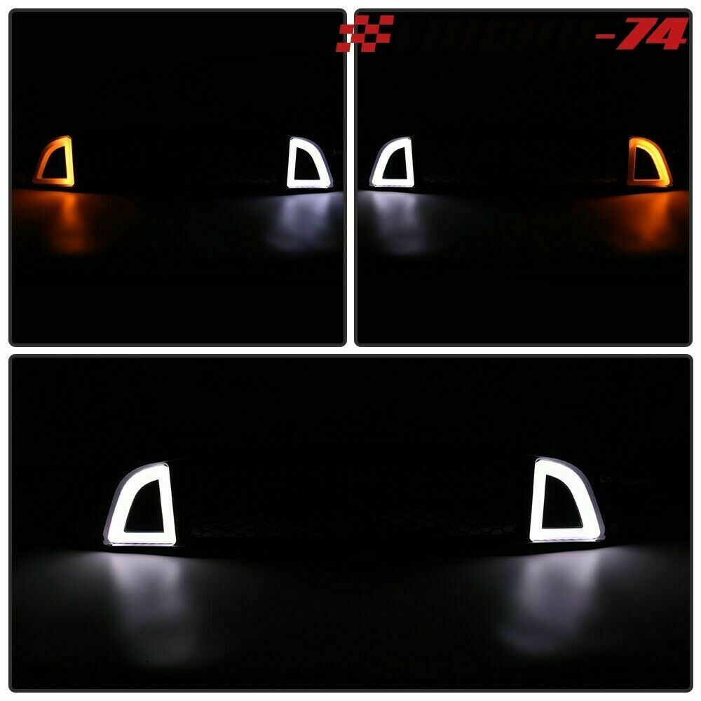 Front upper bumper LED grille black suitable for 13-14 for Mustang honeycomb style- v