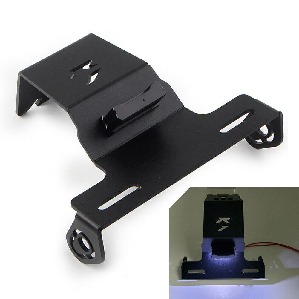 Rear License Plate Holder Bracket Frame w/ LED Light for YAMAHA YZF R1 2004-2014