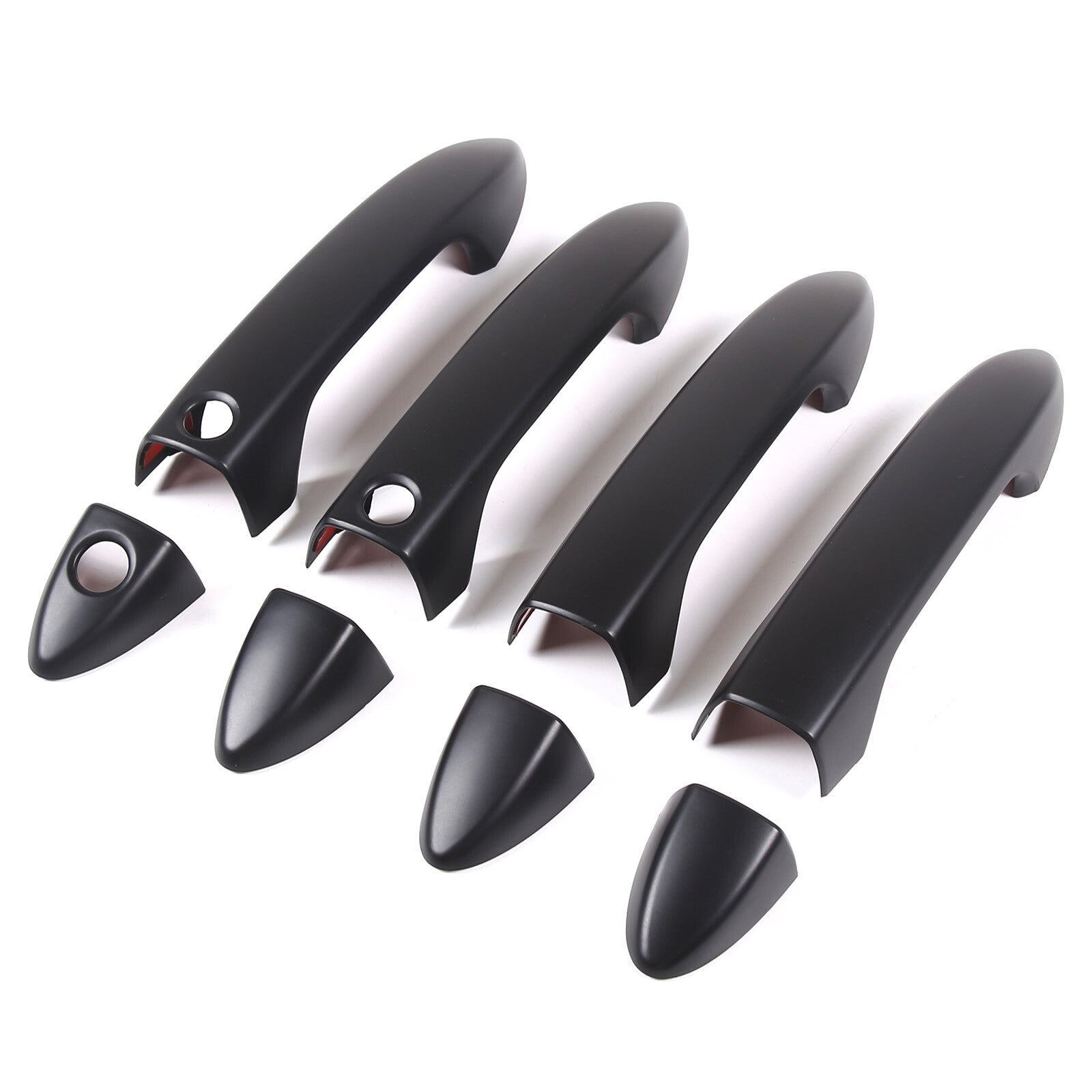 Compatible with 2016-2022 for Honda Pilot MATTE Black Door Handle Covers with Front Smartkey Kit